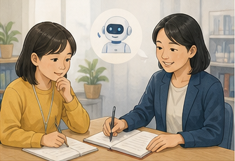 生成AIを振り返り指導に使う様子